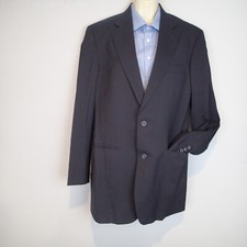 Brooks Brothers Brooksease Navy Blue 100 Wool Men's 40 L Suit Jacket Sport Coat