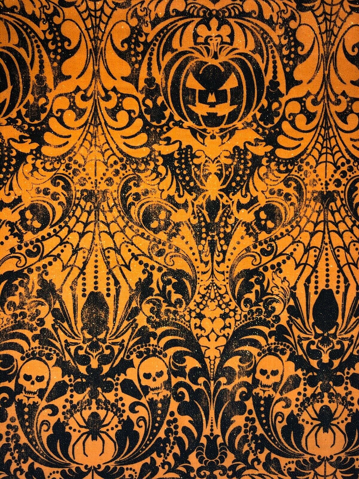 Halloween Fabric Polkadot Fabric Witchypoo Fabric Orange -  Israel