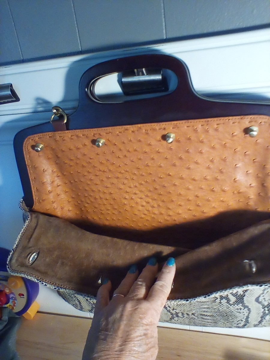 Dee Ocleppo Hilfiger Monaco Tote Ostrich Leather RETIRED