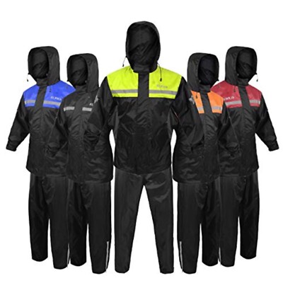 Regenanzug Regenkombi Regenjacke + Regenhose für Motorrad Roller Fahrrad