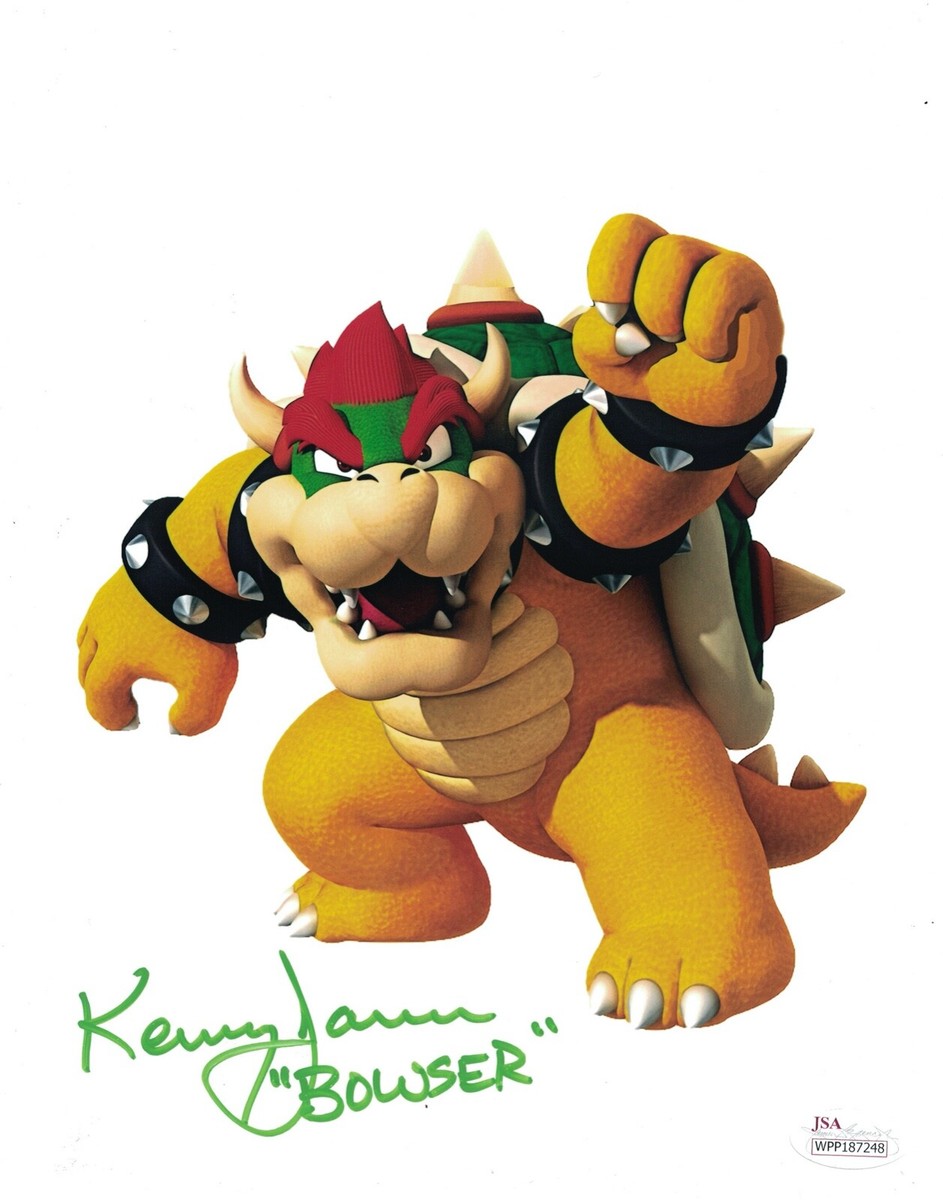 KENNY JAMES Signed BOWSER 8x10 Photo Nintendo Super Mario