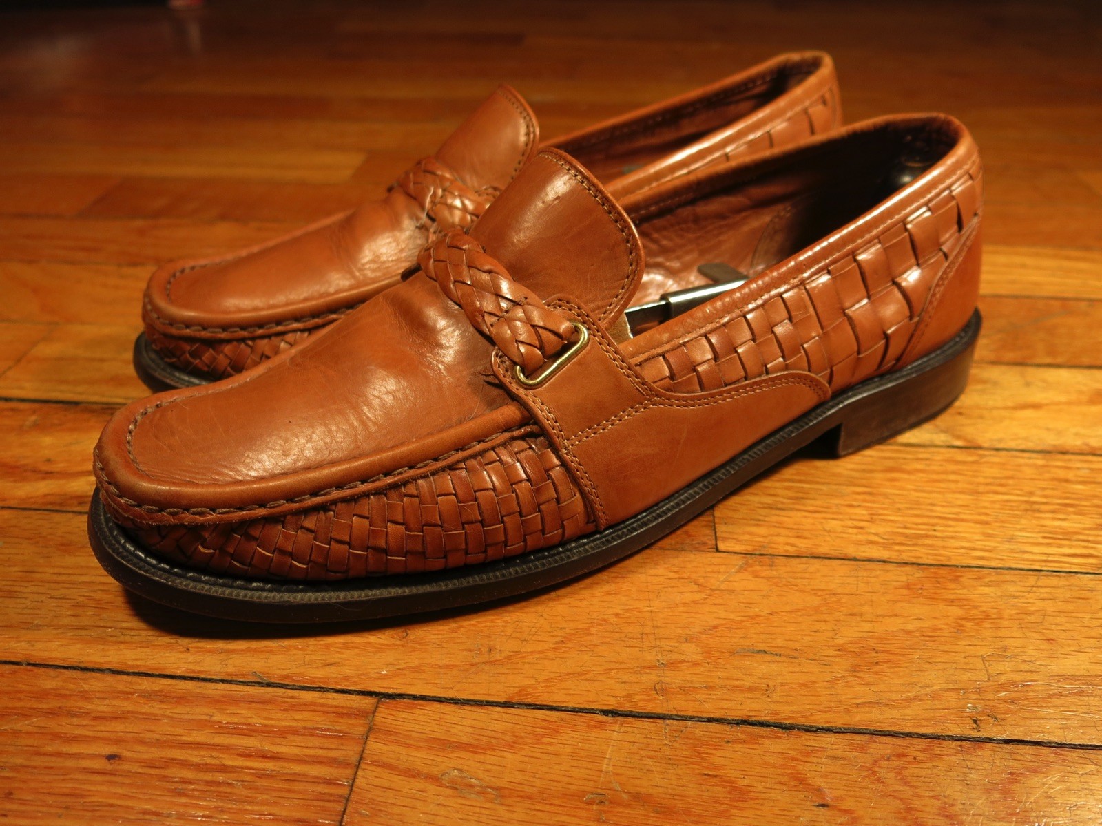 Allen 10 Edmonds 10 Allen D Mitilini Woven Strap Marrón Cuero Mocasines Bronceado Marrón claro a06463 Allen 10 Edmonds 10 Allen D Mitilini Woven Strap Marrón Cuero Mocasines Bronceado Marrón claro a06463