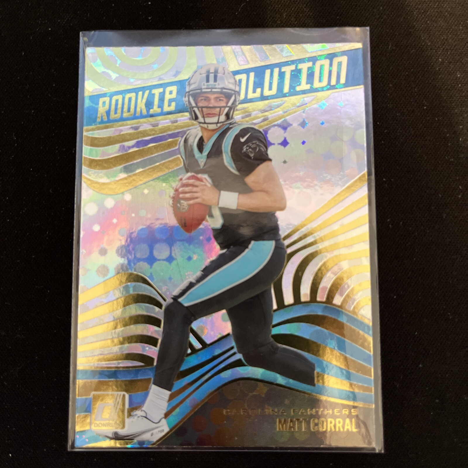 2022 PANINI DONRUSS MATT CORRAL ROOKIE REVOLUTION GALACTIC CAROLINA PANTHERS RC