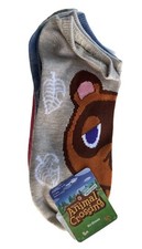 Official Nintendo Animal Crossing Socks 5 Pack Size 4-10 Kids