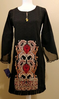 NWT ITTEHAD Formal Embroidered Kurti Size S, M Pakistani Designer JOFA SAFINAZ