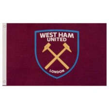 West Ham United FC Logo Flag