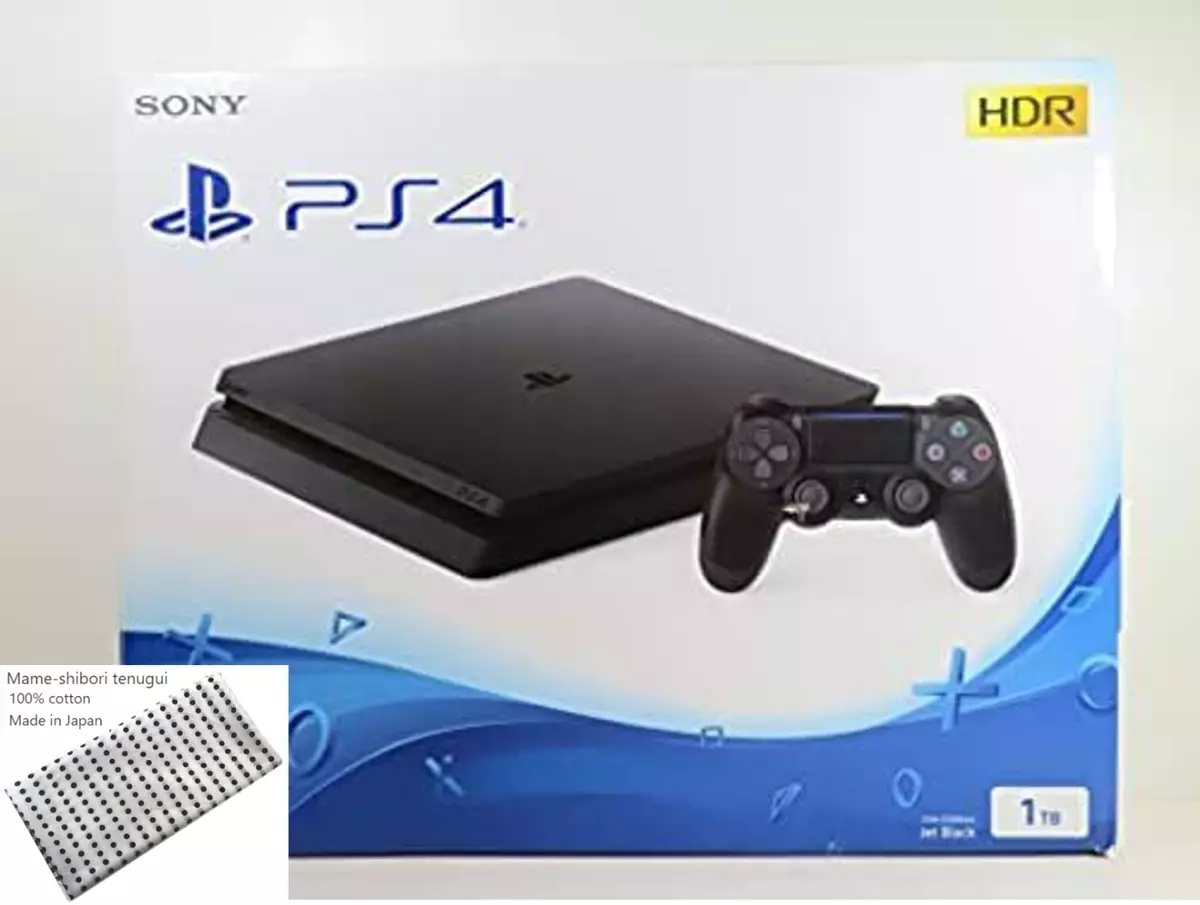 SONY PS4 PlayStation 4 Jet Black 1TB CUH-2100BB01 In Box Japan ver.  