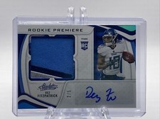 2021 Absolute #230 Dez Fitzpatrick Rookie Premiere RC 3 Color Patch Auto /5 SSP
