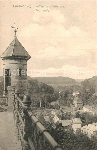 Tirage Ancien Luxembourg – L'Alzette Au Pfaffenthal, Photo Citrate Originale Vers 1900