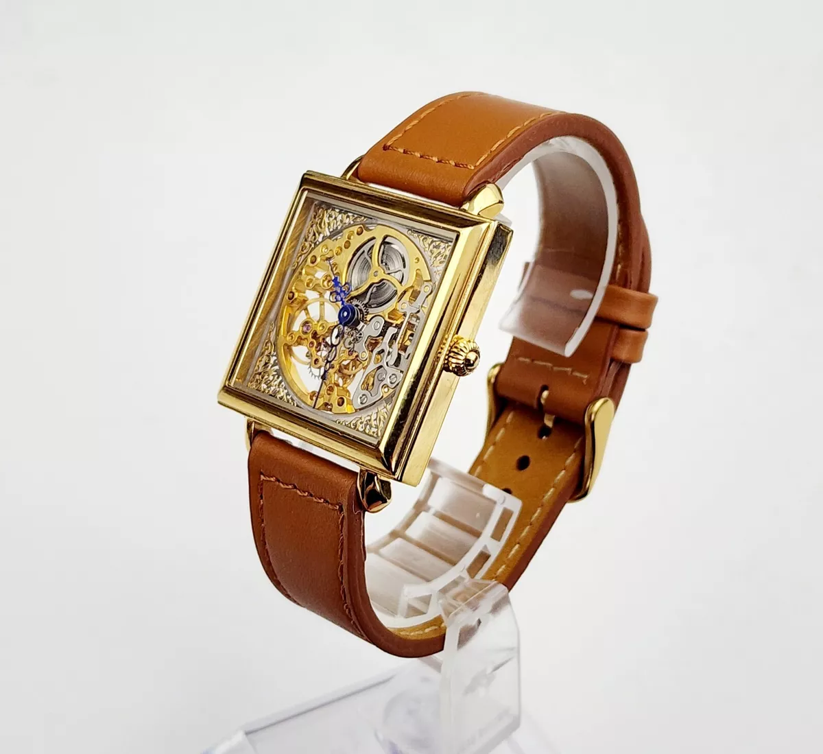 Men s SKELETON Watch STAUER 20879. Manual Wind. In BOX eBay
