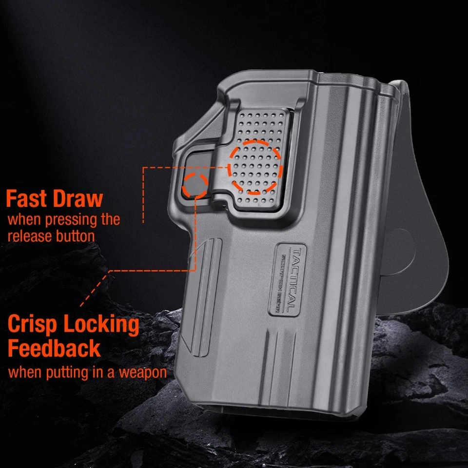 Funda Tactical Scorpion Gear Polymer Paddle Nivel II se adapta a Byrna SD, LE y XL Foto 2 de 4