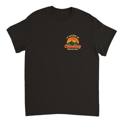 Outdoor T-Shirt Schwarz Unisex Wandern Camping Natur Abenteuer Wald Berge