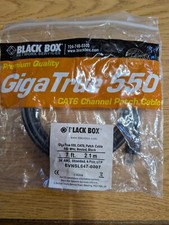 7 Ft. GigaTrue 550 CAT6 Patch Cable 550 MHz Black Booted Fast Shipping