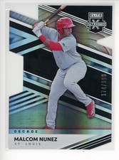 2020 Elite Extra Edition 203rd Decade Die Cut #96 Malcom Nunez Cardinals /999