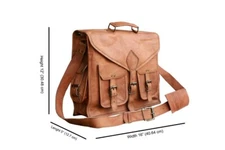 Men's Real Vintage Leather Messenger New Shoulder Laptop Bag Briefcase