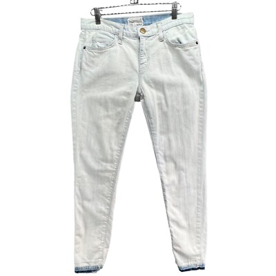 Current Elliot Womens The Stiletto Skinny Jeans 28 Blue Light Wash Released Hem