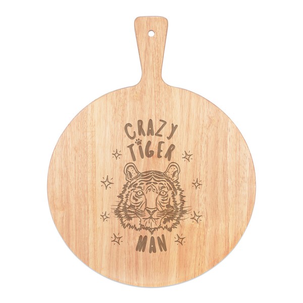 VerrüCkte Tiger Mann Stars Pizza Brett Paddel Holz Lustig Tiere-image