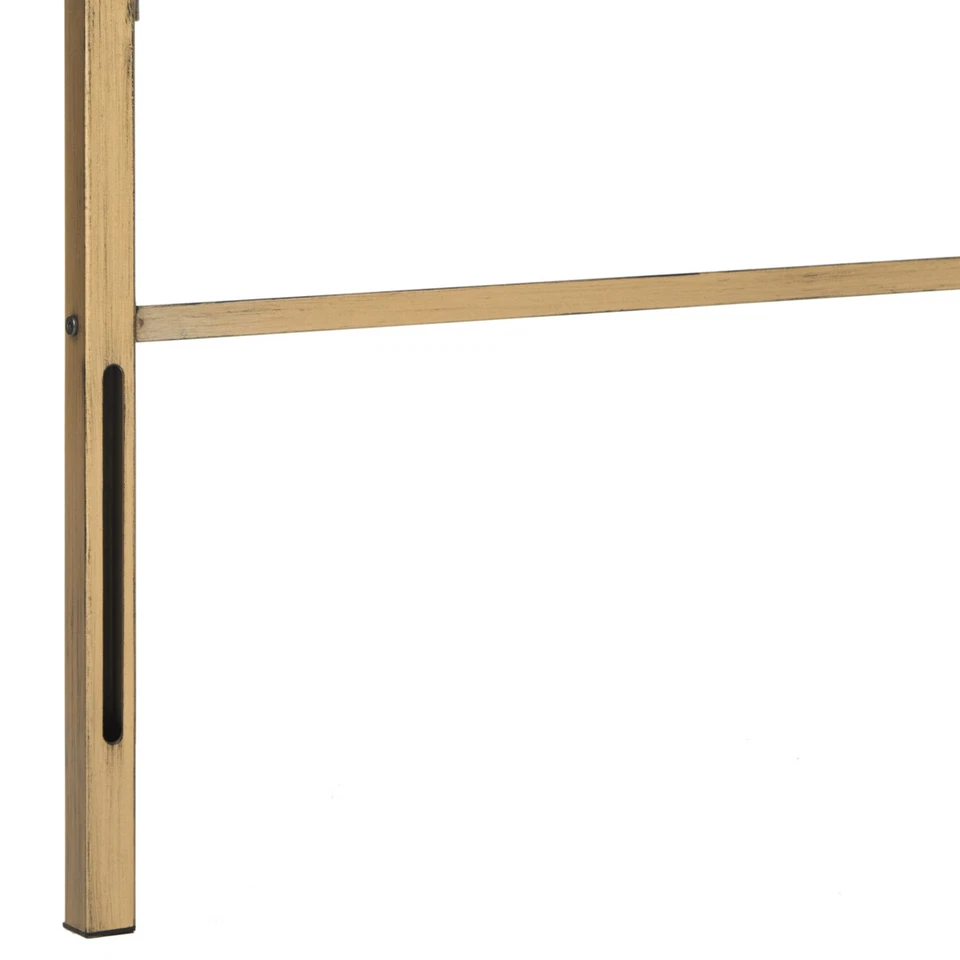 SAFAVIEH Stitch Metal Lattice Headboard | Antique Gold | Queen | - Image 4 of 4