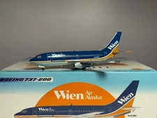 Inflight200 Wien Air Alaska Boeing 737-200 N493WC IF732WC0824 w/stand
