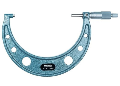Mitutoyo 103-182 Outside Micrometer 5-6'' Range, 0.001'' Graduation