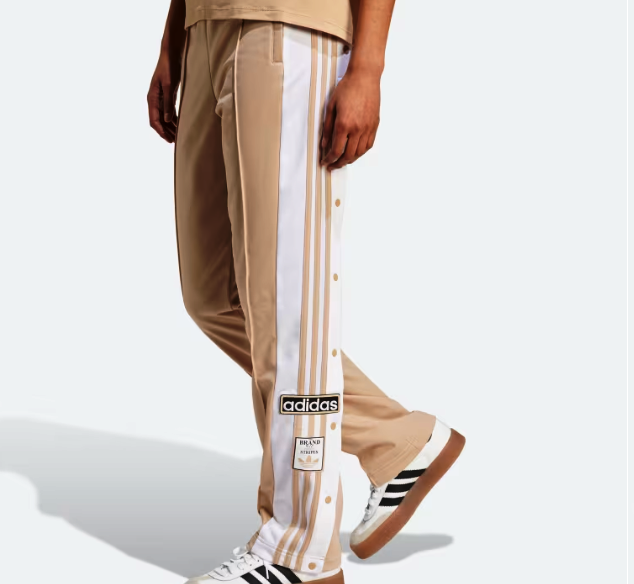 WOMENS ADIDAS ORIGINALS ADIBREAK POPPER TRACKPANTS MAGIC BEIGE UK S,M RRP  £65
