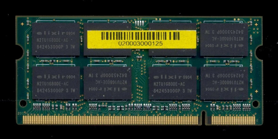 2 Gbyte PC2 6400 SO-DIMM laptop memory. - Image 2 of 2