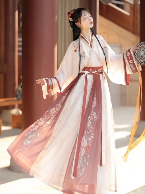 Pink Chinese Hanfu Role Playing Costume Traditional Costume Costume Oriental - Image 2 of 4