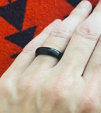Black Onyx Ring / Natural Ring / Stone Size 7 /Unisex Ring / Free Gift