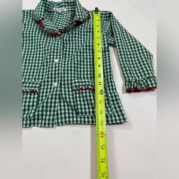 Juego de pijama de dos piezas con volantes Sweet Dreams para niñas talla 4 Foto 2 de 4