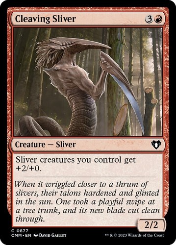 Magic The Gathering Commander Masters Precon Commander Deck Sliver Swarm MTG  New | eBay