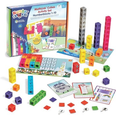 Learning Resources MathLink Cubes Numberblocks 1-10 Activity Set