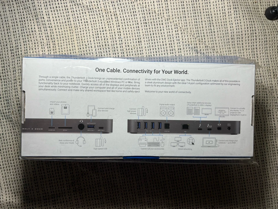 BRAND NEW OWC Thunderbolt 3 Docking Station - Space Gray 14 Port - Image 2 of 3