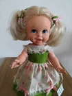 Vintage 1967 Mattel Storybook Small Talk Goldilocks Doll, Outfit, Works