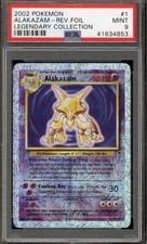2002 POKEMON ALAKAZAM Reverse Holo Foil LEGENDARY COLLECTION. #1 PSA 9 POP 244 on eBay