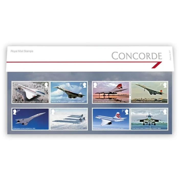 GB 2026 CONCORDE Stamp Presentation Pack incl. mini sheet, issue date 21/01/2026