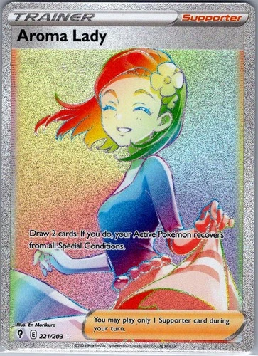 Aroma Lady (Secret) 221/203 SWSH07: Evolving Skies - Pokemon Card - NM