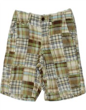 GAP Boys Chino Shorts 10-11 Years Khaki Patchwork Cotton CL51