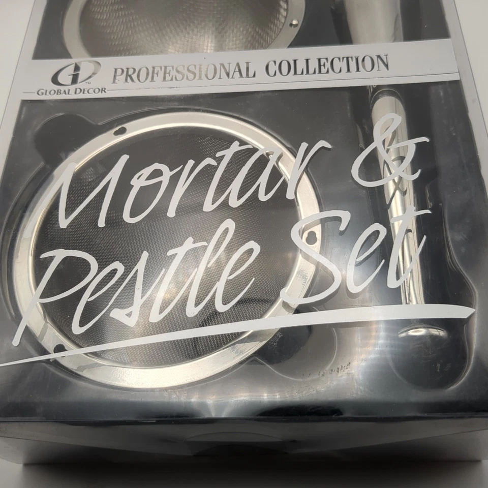 Global Decor Professional Collection 18/10 Stainless Steel Mortar & Pestle Bowl - Image 3 of 4