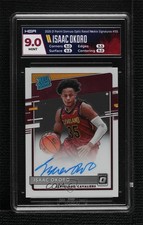 2020 Donruss Optic Rated Rookie Signatures Isaac Okoro #155 HGA 9 MINT Auto 2u3