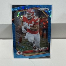 2025 Panini Prizm Chris Jones Blue Prizm #113 73/125 Kansas City Chiefs 
