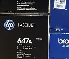 HP 647A CE260A Black Toner Cartridge Genuine OEM New Sealed