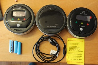 3 Datenlogger Raumklima Datenlogger Driesen & Kern  T, hP, r.F, CO2+ software