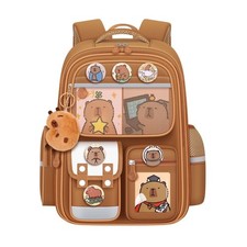 Large Capacity School Bag Waterproof Backpack Capybara Backpack  for Students