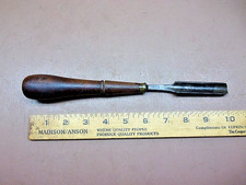 Antique W. BUTCHER Cast Steel 9/16" Tang Style Shallow Gouge Wood Chisel