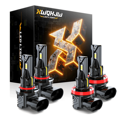 🔥4x Combo H11 9005 LED Headlight Conversion Kit High Low Beam Fog Light 6000K+ - Picture 1 of 11