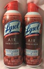 TWO (2) NEW CANS Lysol Air Sanitizer Spray 10...