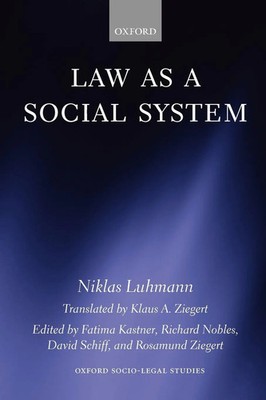 Law as a Social System Niklas Luhmann Taschenbuch Kartoniert / Broschiert 2008