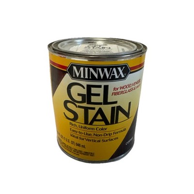 Minwax 660910000 Rich Wood Appearance Non-Drip Formula Coffee Gel Stain 1 qt.