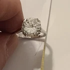Vintage Sterling Silver Ring with Clear Gem