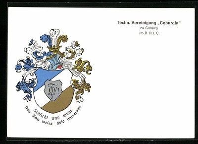AK Coburg, Technische Vereinigung Coburgia im B.D.I.C., Studentenwappen 